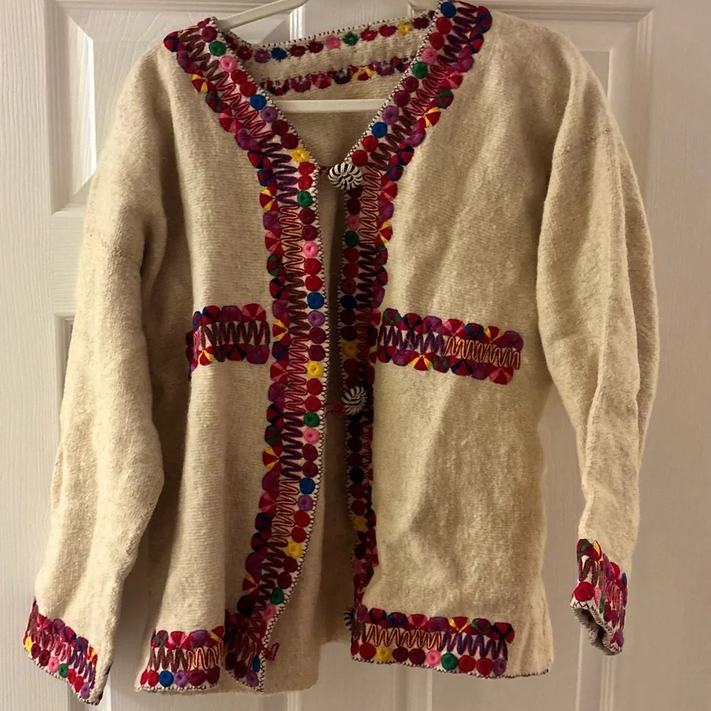 Colorful Embroidered Jacket - Picture 1 of 3